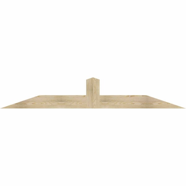 Ekena Millwork Portland Rough Sawn Timber Gable Bracket, Douglas Fir, 84"W x 14"H x 2"D x 6"F, 4/12 Pitch GBW084X14X0206POR00RDF - main